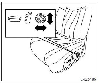 Nissan Pathfinder - Commande électrique de siège avant