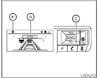 Nissan Pathfinder - Fonctionnement de ProPILOT Assist