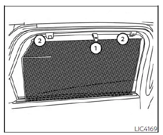 Nissan Pathfinder - Pare-soleil de portière arrière