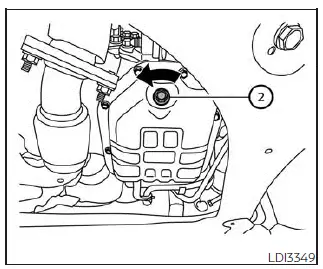Nissan Pathfinder - Changement de l'huile à moteur et du filtre à huile