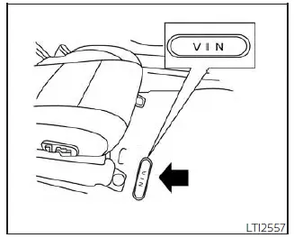 Nissan Pathfinder - Identification du véhicule