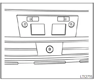 Nissan Pathfinder - Installation de la plaque d'immatriculation avant