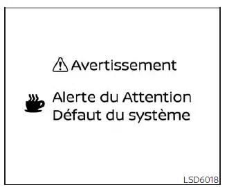 Nissan Pathfinder - Défaut du système