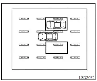Nissan Pathfinder - Situations de conduite du système d'intervention sur l'angle mort intelligent (I-BSI)