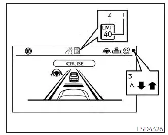 Nissan Pathfinder - Régulateur de vitesse adaptatif (ICC) (pour les véhicules dotés de ProPILOT Assist)