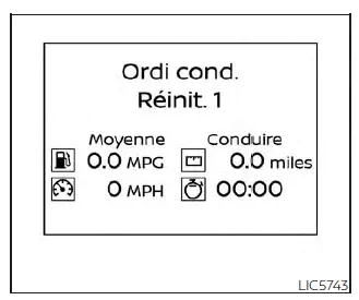 Nissan Pathfinder - Ordinateur de bord