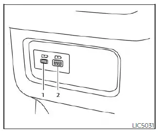 Nissan Pathfinder - Ports de chargement USB/iPod