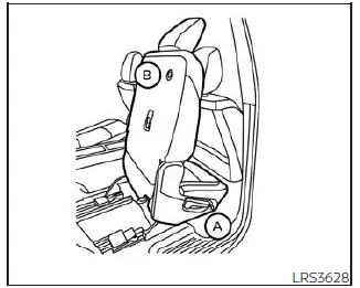 Nissan Pathfinder - Réglages de la banquette de deuxième rangée