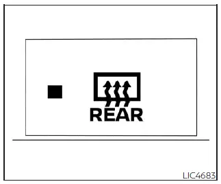 Nissan Pathfinder - Interrupteur du dégivreur de lunette arrière et de rétroviseur extérieur