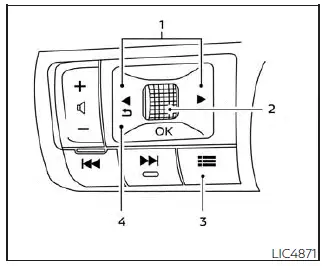 Nissan Pathfinder - Utilisation de l'écran multifonction