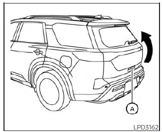 Nissan Pathfinder - Utilisation du hayon à commande électrique