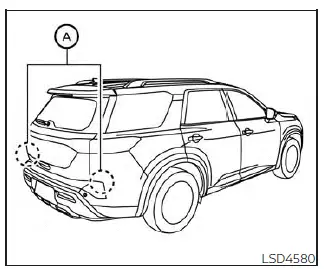 Nissan Pathfinder - Fonctionnement du système d'alerte de circulation transversale arrière