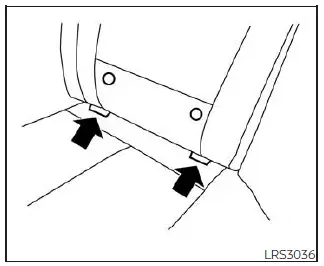 Nissan Pathfinder - Système LATCH 