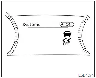 Nissan Pathfinder - Comment désactiver le système de contrôle dynamique du véhicule