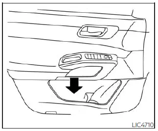 Nissan Pathfinder - Vide-poche de portière avant
