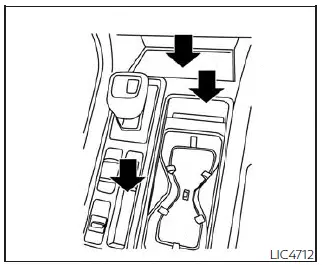 Nissan Pathfinder - Bacs de rangement